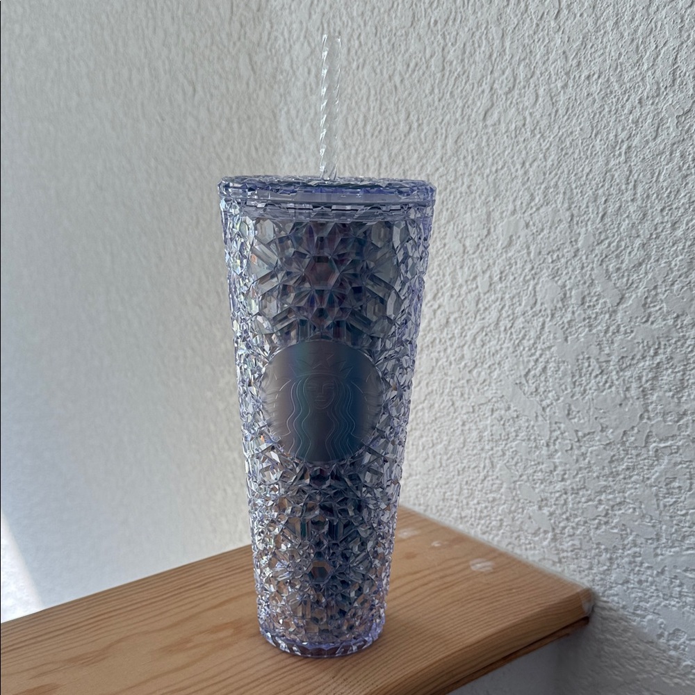 Starbucks 2024 Holiday Iridescent Gem Venti Tumbler 24 oz crystal sparkle new!
